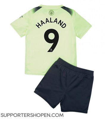 Manchester City Erling Haaland #9 Tredje tröja Barn 2022-23 Kortärmad (+ korta byxor)